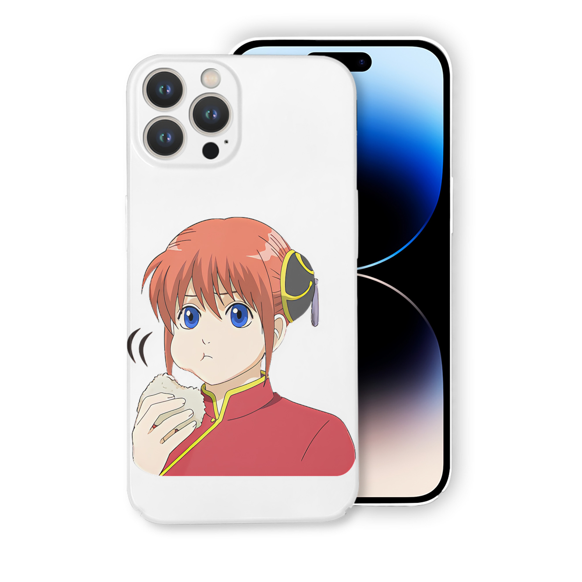 （画像用） ぎんたま 坂田銀時（さかたぎんとき） 神楽 志村新八（しむら しんぱち） GINTAMA Sakata Gintoki Kagura Shimura Shinpachi 【iPhone 14シリーズ対応】ハードケース
